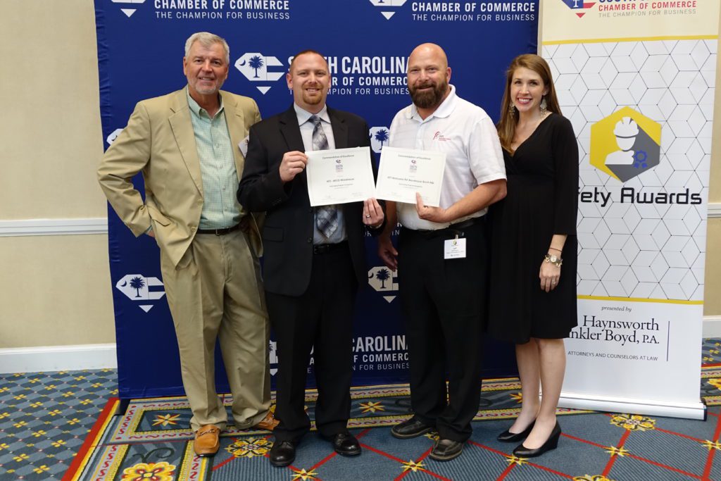 HTI Honored at SC Chamber Safety Awards