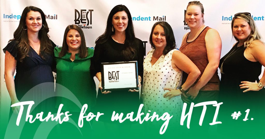HTI Best Staffing Firm Best of Anderson 2018