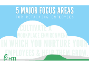 5 Main Focus Areas for Retaining Employees Infographic